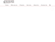 Tablet Screenshot of nicolsonconstruction.com